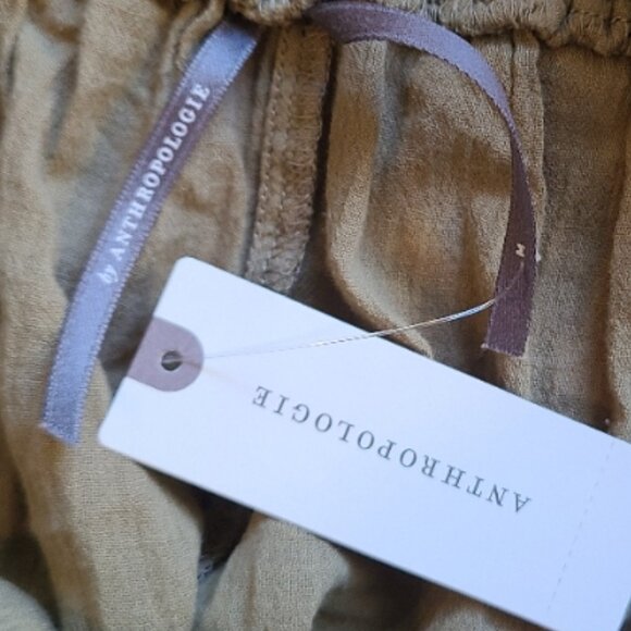 NEW NWT! BY ANTHROPOLOGIE GAUZE CRAFTED BALLOON PANTS HARREM BARREL CROP sz M - Picture 7 of 7